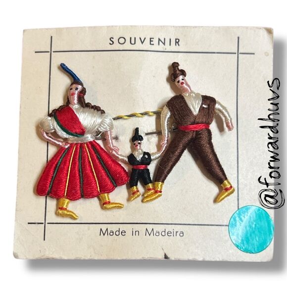 Bundle Sale 3 for $15 | Souvenir Pin – Traditional Scene – Madeira, Portugal - Picture 1 of 6